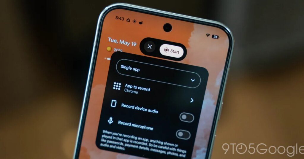 Android 17 QPR1 Beta 3 makes screen recorder more private