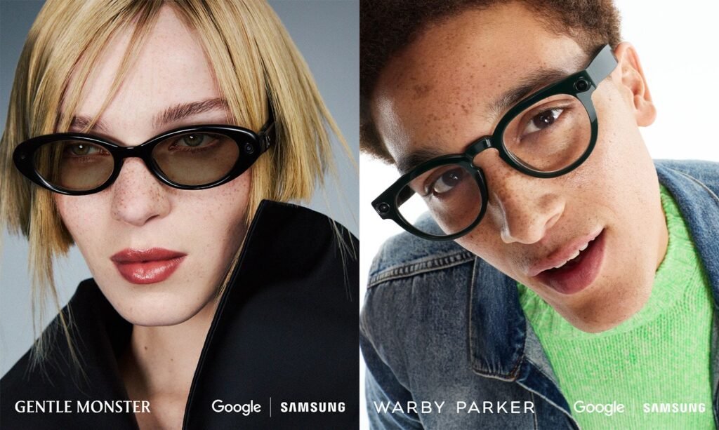 Can Google and Samsung redefine smart eyewear with Android XR, or will history repeat with a new generation of ‘Glassholes’? A woman and man wearing Android XR glasses from Gentle Monster and Warby Parker