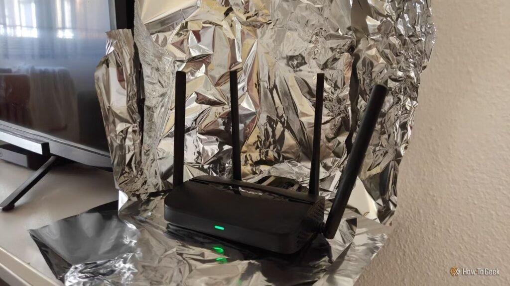 I tested aluminum foil, metal bowls, and antenna extenders on my Wi-Fi router—only one actually worked I tested aluminum foil, metal bowls, and antenna extenders on my Wi-Fi router—only one actually worked
