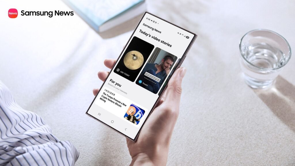 Samsung News updated app with video stories and top publishers' content