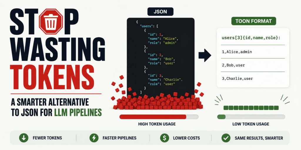 Stop Wasting Tokens: A Smarter Alternative to JSON for LLM Pipelines