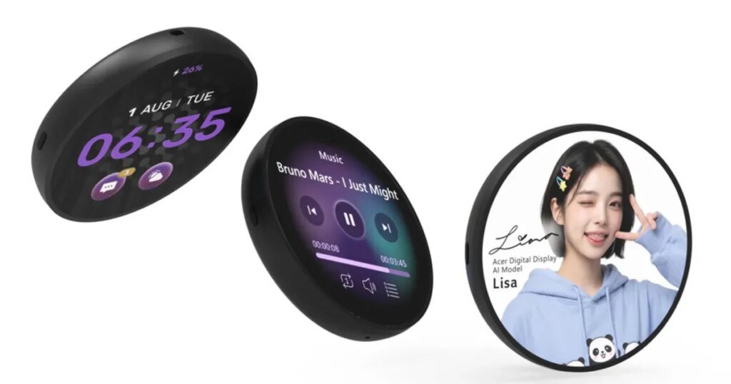Acer's Aspire Badge is a wearable screen that also pulls double duty for emergencies