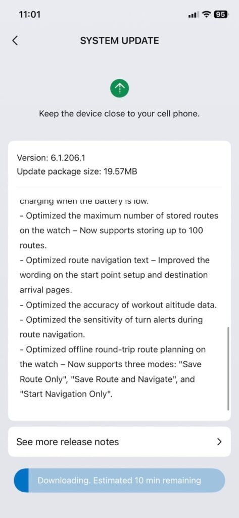 Amazfit Balance 3 update