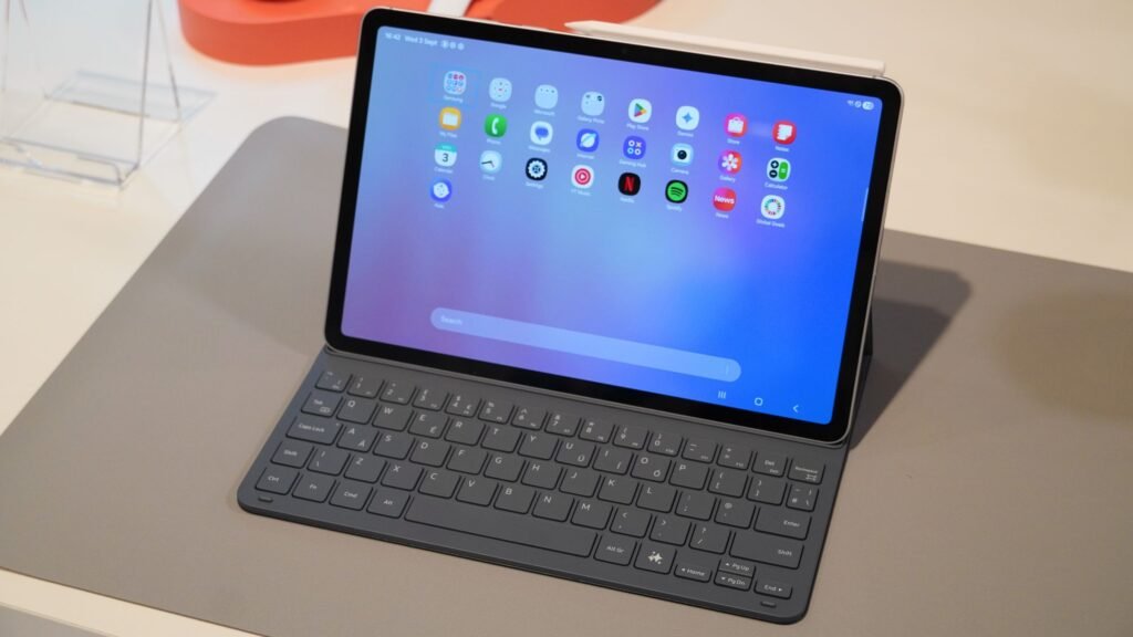 The Galaxy Tab S12 Plus looks familiar in leaked live image—not sure that's a good thing